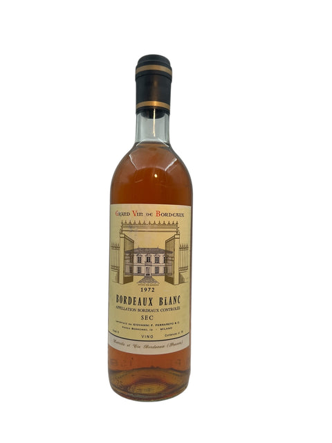 Flasche Bordeaux Blanc Giovanni F Ferraberto 1972