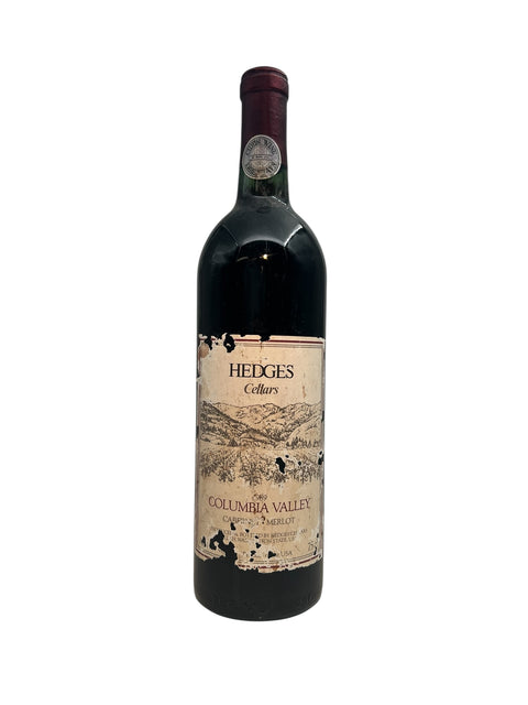 Flasche Columbia Valley Rotwein aus dem Jahr 1989 von Hedges Cellars