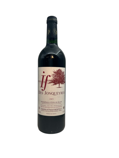 Flasche Rotwein If Des Jonqueyres 2001