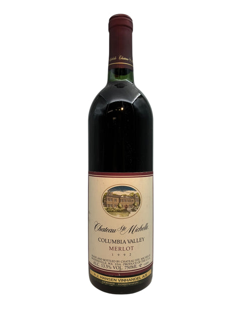 Flasche Rotwein Chateau Ste Michelle Columbia Valley 1992