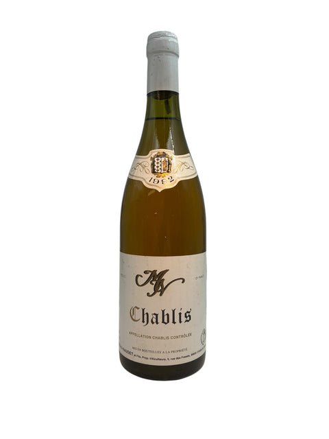 Flasche Chablis A.V. Gaudinet-Jahrgang 1962