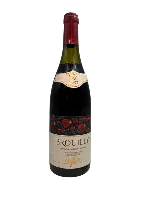 Flasche Rotwein Brouilly Mommesin 1997