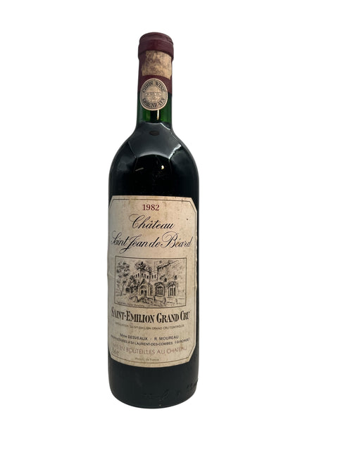 Flasche Rotwein Château Saint-Jean-de-Béard 1982