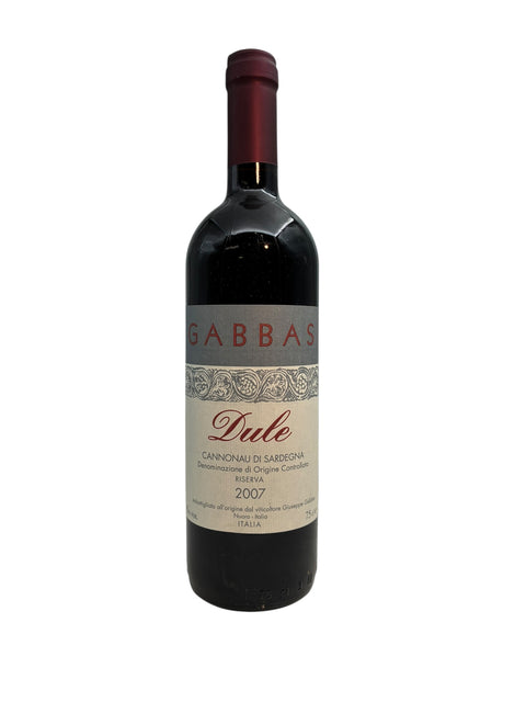 Eine Flasche Rotwein von Dule Gabba aus dem Jahr 2007