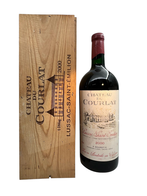Château du Courlat 2000 Rotwein mit Holzkiste