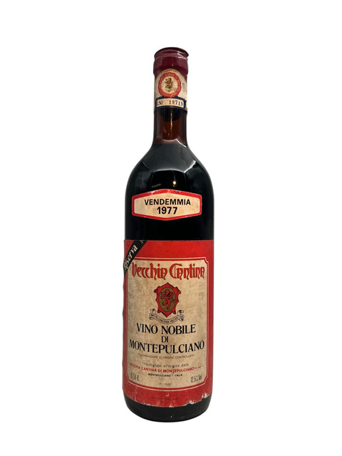 Flasche Vino Nobile di Montepulciano von Vecchie Cantine Jahrgang 1977
