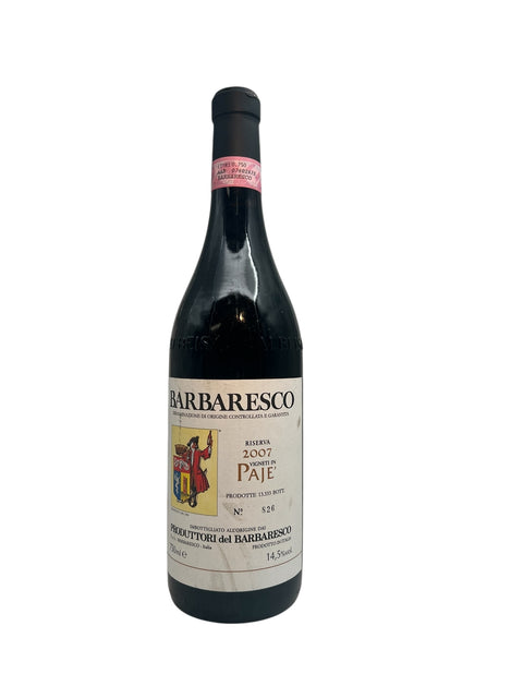 Flasche Barbaresco 2007 von Produttori del Barbaresco