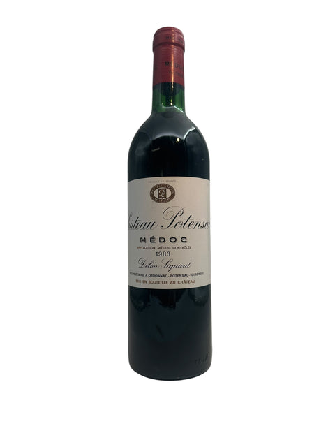 Flasche Rotwein Chateau Potensac Delon 1983