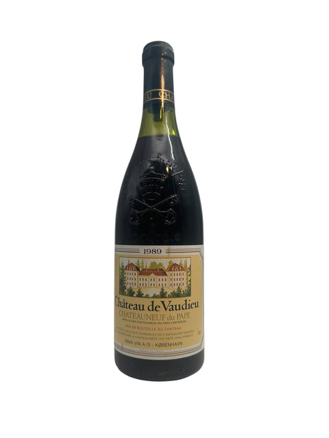 Flasche Rotwein Châteauneuf-du-Pape Château de Vaudieu 1989