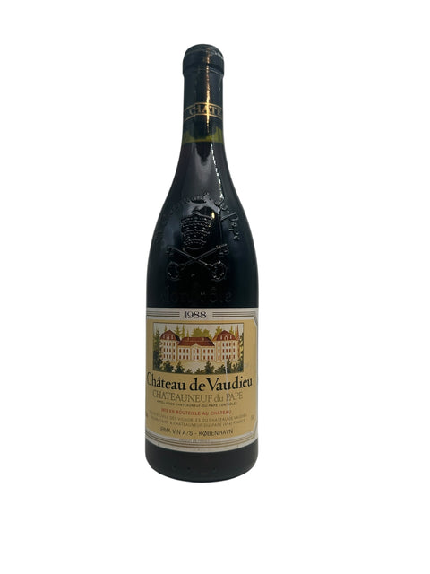 Flasche Rotwein Châteauneuf du Pape Château de Vaudieu 1988