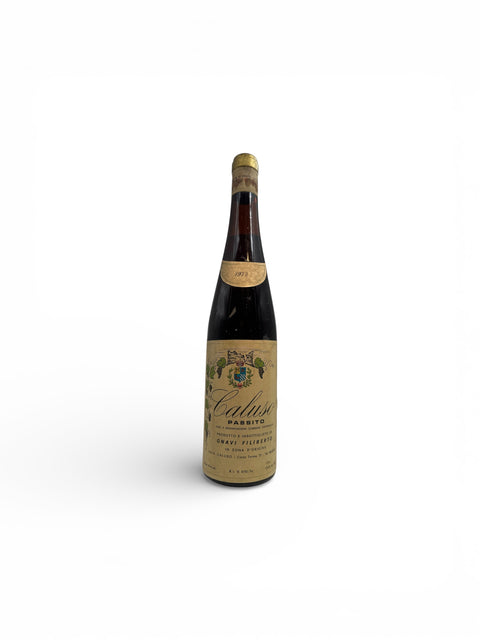 Flasche Caluso Passito Gnavi Filiberto 1972 Dessertwein
