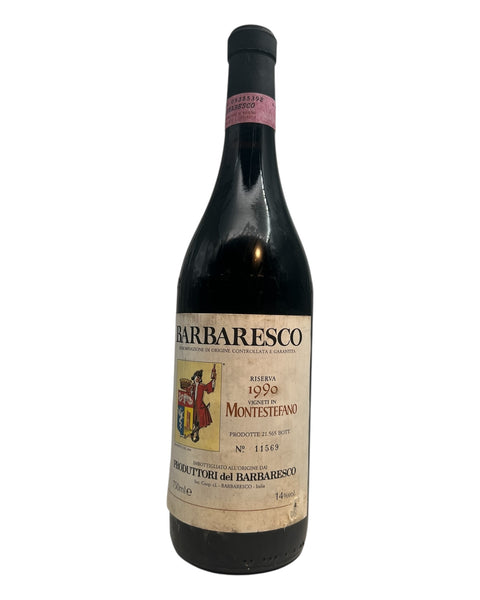 Barbaresco-Rotwein aus dem Jahr 1990 von Produttori del Barbaresco