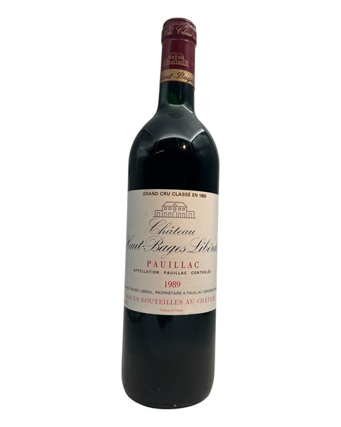 Flasche Rotwein Château Haut-Bages Libéral 1989