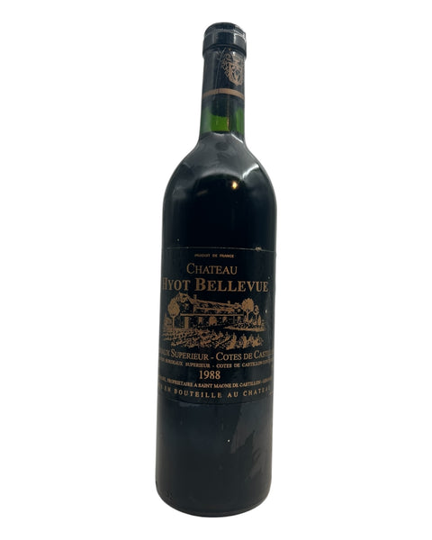 Flasche Rotwein Chateau Hyot Bellevue 1988