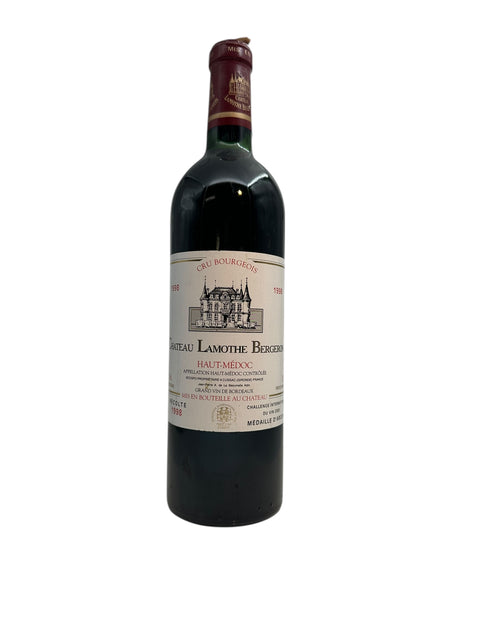Flasche Rotwein Lamothe Bergeron 1998 aus Haut-Médoc, Bordeaux
