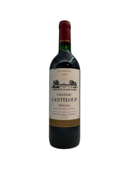 Flasche Rotwein Chateau Canteloup Médoc 1993