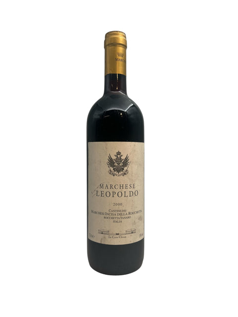 Flasche Rotwein Marchese Leopoldo aus dem Jahr 2000