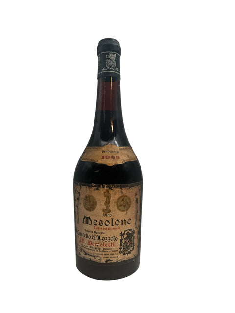 Flasche Mesolone Castello di Loazzolo 1964 Rotwein