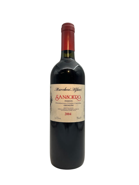 Flasche Rotwein Sansoero Marchesi Alfieri 2004 aus dem Piemont