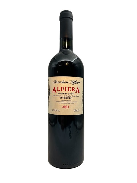 Flasche Rotwein Alfiera Marchesi Alfieri 2003