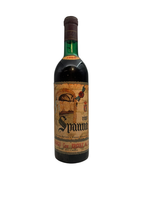 Flasche Rotwein Spanna Cantine Borgo 1964