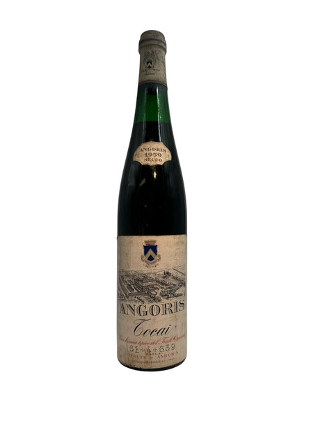 Eine Flasche Tocai Angoris 1969 Weißwein aus Italien