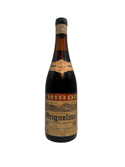 Flasche Grignolino Chiadò Mario 1973 italienischer Rotwein