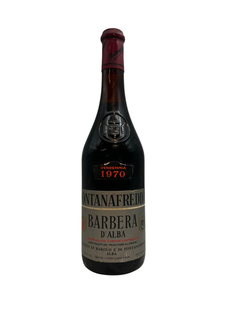 Barbera d'Alba Fontanafredda 1970 Flasche