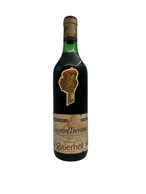 Flasche Rotwein Lagrein Gaierhof 1980