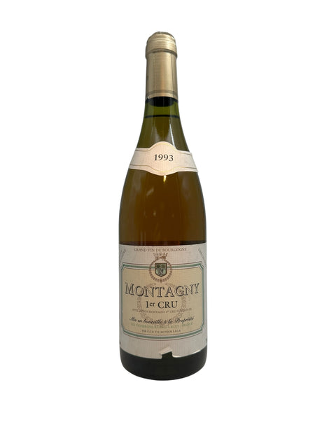 Flasche Montagny 1er Cru 1993 Weißwein aus Burgund