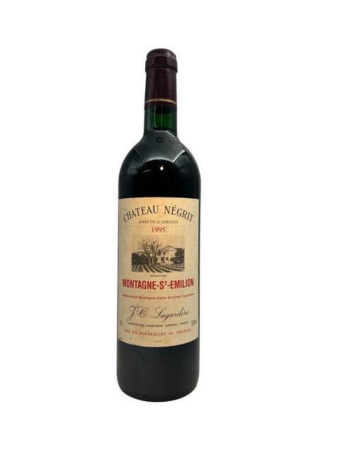 Flasche Rotwein Chateau Négrit Montagne-St-Emilion 1995