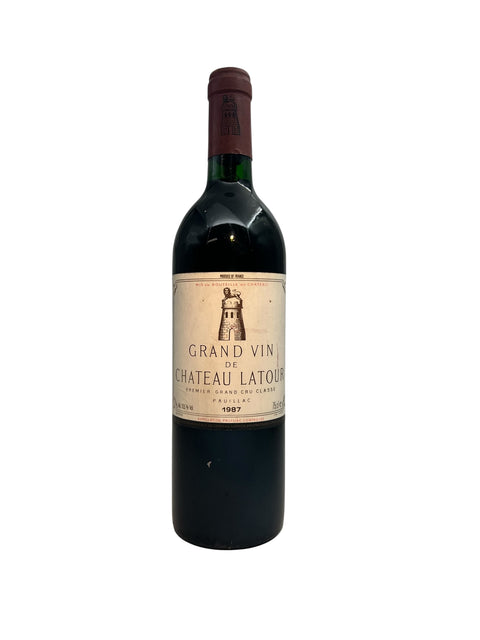 Flasche Rotwein Grand Vin de Chateau Latour 1987