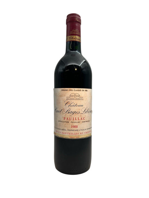 Flasche Rotwein Château Haut-Bages Libéral 1988