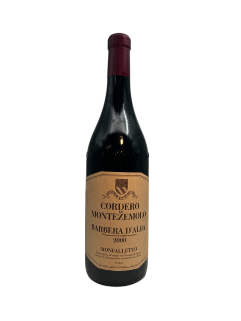Flasche Rotwein Barbera d'Alba Cordero di Montezemolo 2000