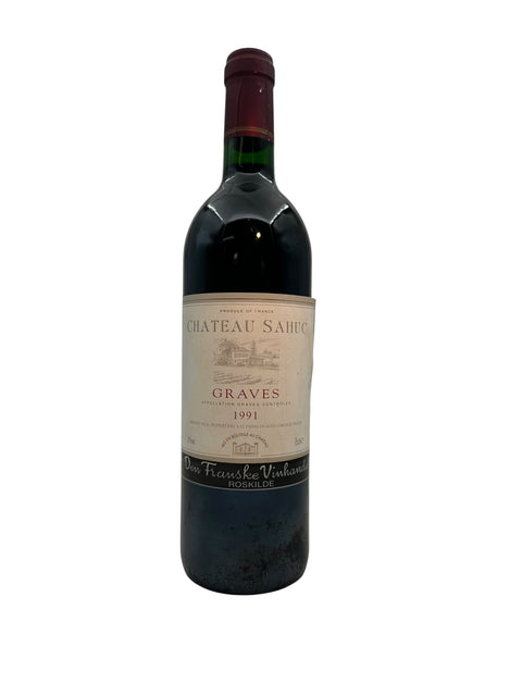 Flasche Rotwein Chateau Sahuc Graves 1991