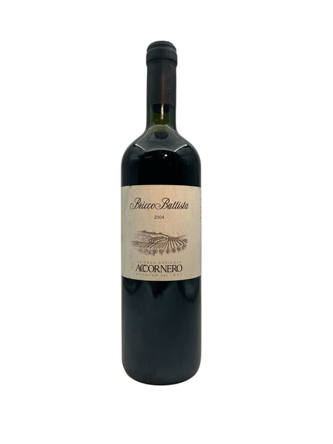 Flasche Rotwein Bricco Battista Accornero 2004