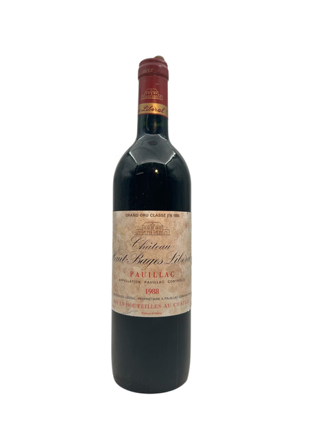 Flasche Rotwein Château Haut-Bages Libéral 1988