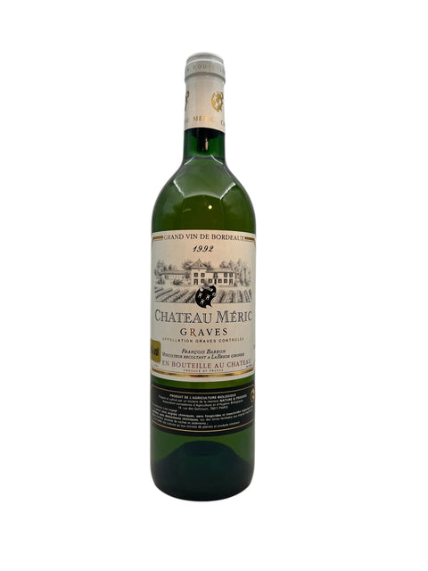 Flasche Chateau Meric Graves 1992 Weißwein aus Bordeaux