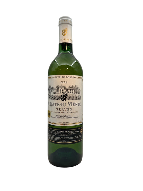 Flasche Weißwein Chateau Méric Graves 1992