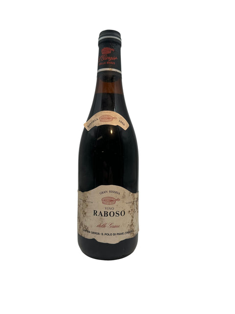 Flasche Raboso Cantina Deroa 1966 Rotwein