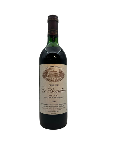 Flasche Médoc Chateau Le Bourdieu 1983 Rotwein
