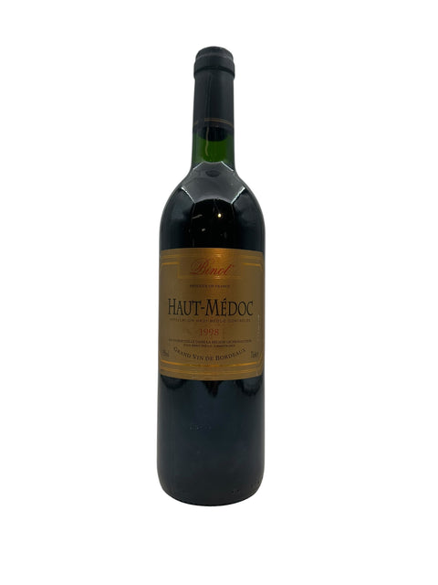 Flasche Rotwein Haut-Médoc Rinot 1998