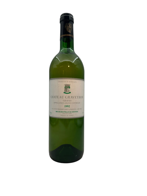 Chateau Graveyron 1992 Flasche Weißwein