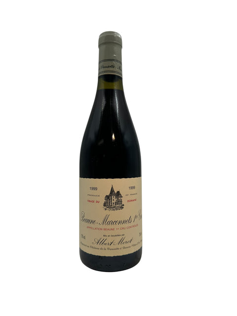 Flasche Rotwein Albert Morot 1999 von Beaune Marconnet