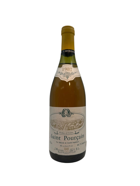 Flasche Weißwein Saint Pourçain J. Moreau 1987