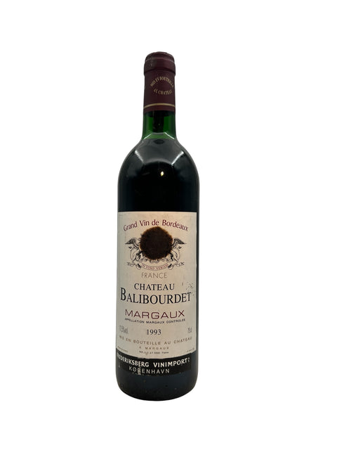 Flasche Rotwein Chateau Balibourdet Margaux 1993