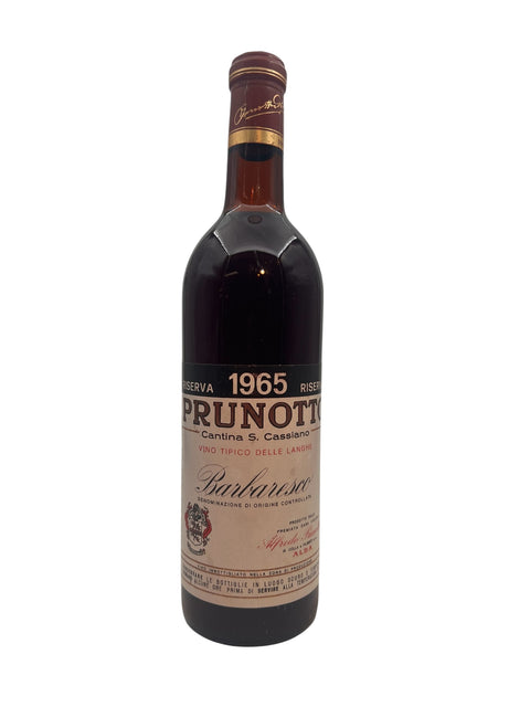 Flasche Rotwein Barbaresco Prunotto 1965