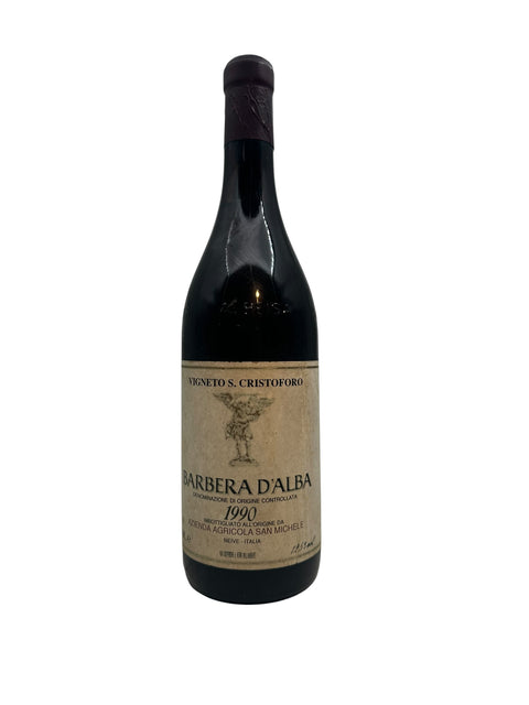 Flasche Barbera d'Alba 1990 von der Azienda Agricola San Michele