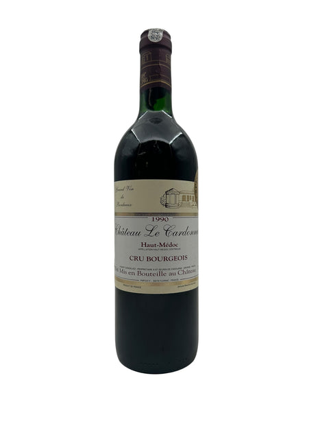 Flasche Rotwein Château Le Cardonnel 1990