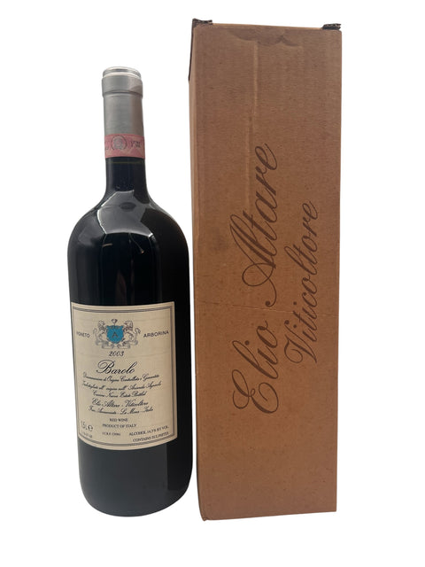 Flasche Barolo Elio Altare 2003 mit Originalverpackung